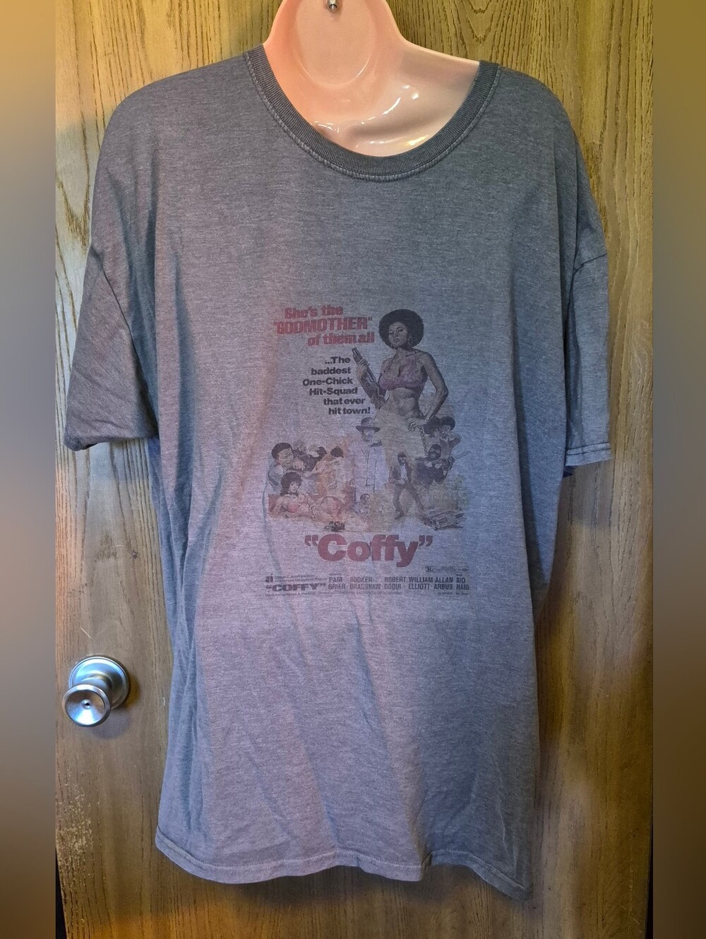 Y2k  Coffy Black Pam Grier T-Shirt XL 70s Film Black Exploitation